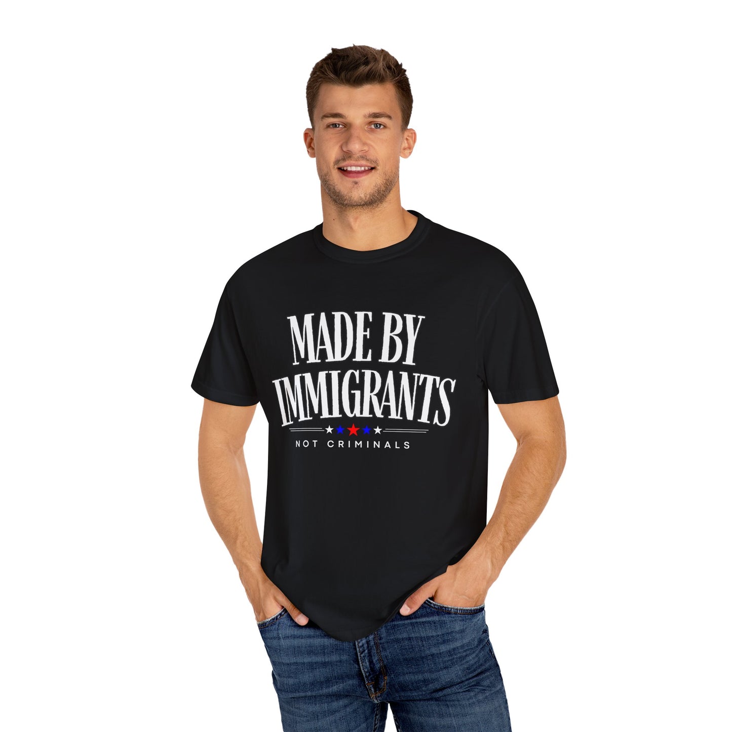 π₯πΊπΈ MADE BY IMMIGRANTS, NOT CRIMINALS β Black Pride Tee