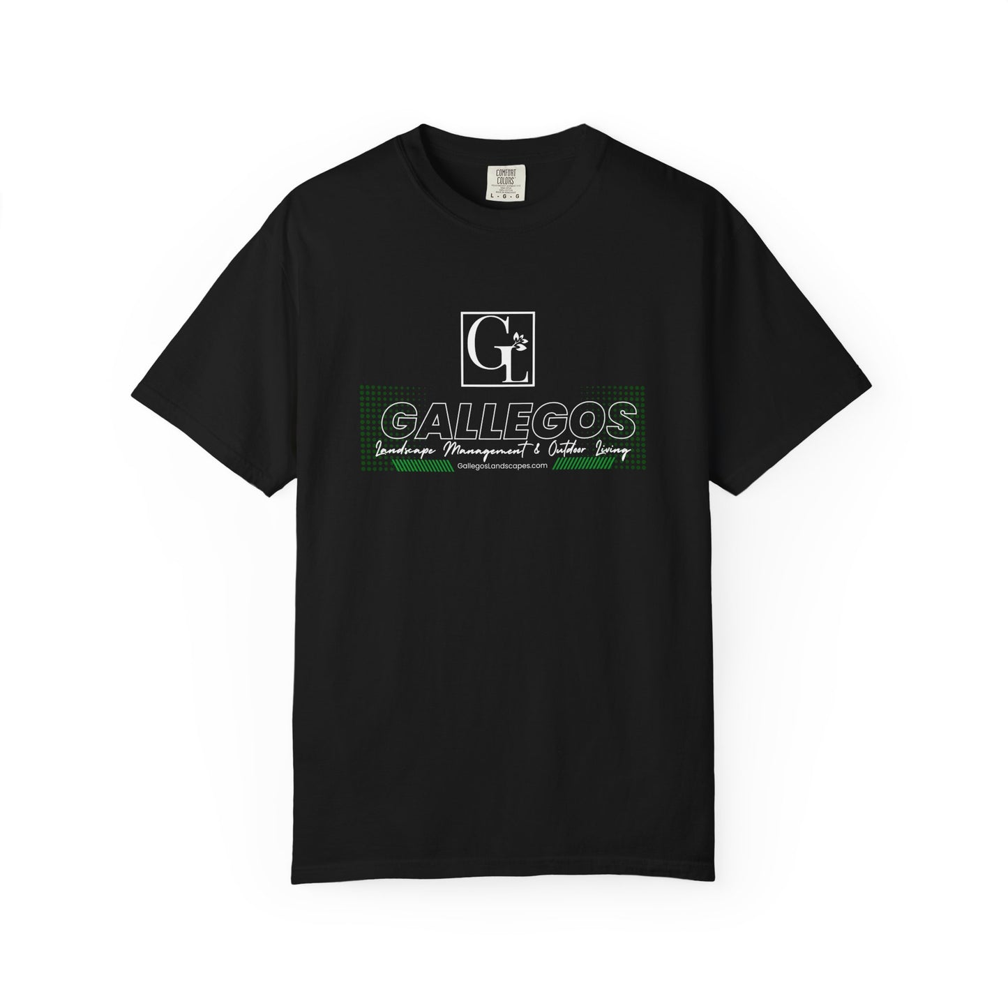 Custom Garment-Dyed T-Shirt, Gallegos Landscaping Tee, Outdoor Living Shirt, Soft Unisex Tee, Unique Graphic Shirt