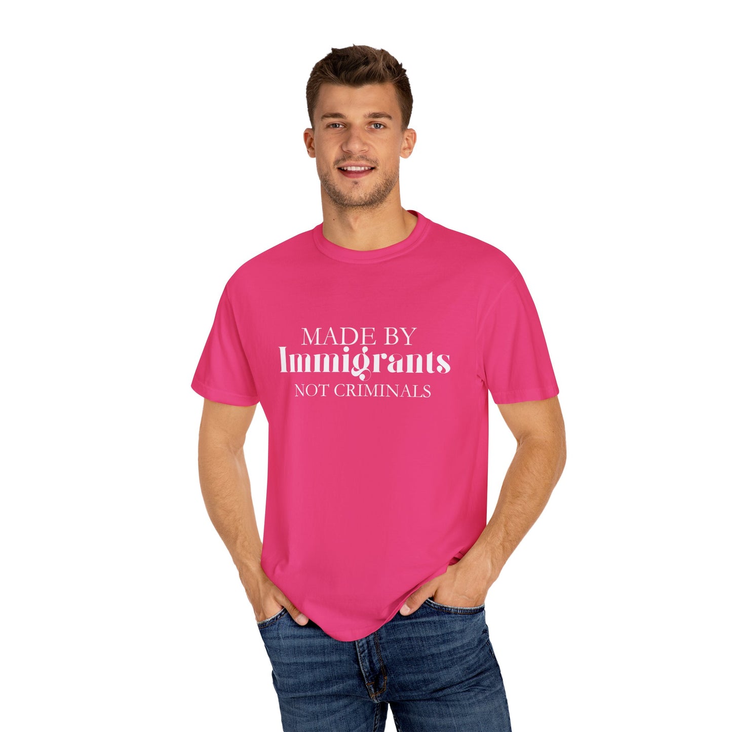 🔥🇺🇸 MADE BY IMMIGRANTS, NOT CRIMINALS ✊🖤 Statement Tee