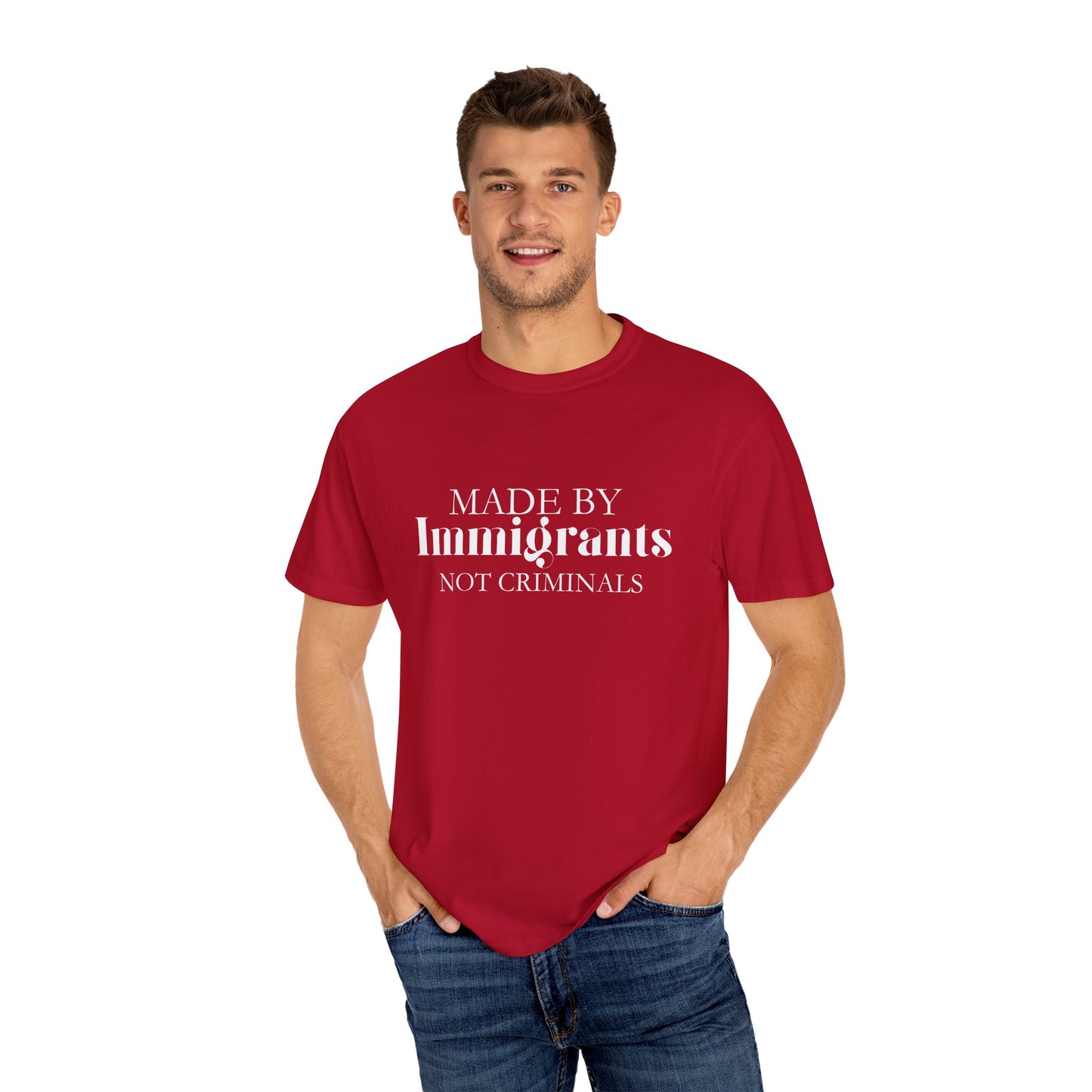 🔥🇺🇸 MADE BY IMMIGRANTS, NOT CRIMINALS ✊🖤 Statement Tee