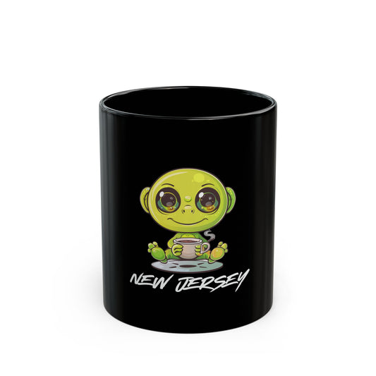 New Jersey Vibes: Alien Drone Coffee Mug Collection Black Mug 11oz