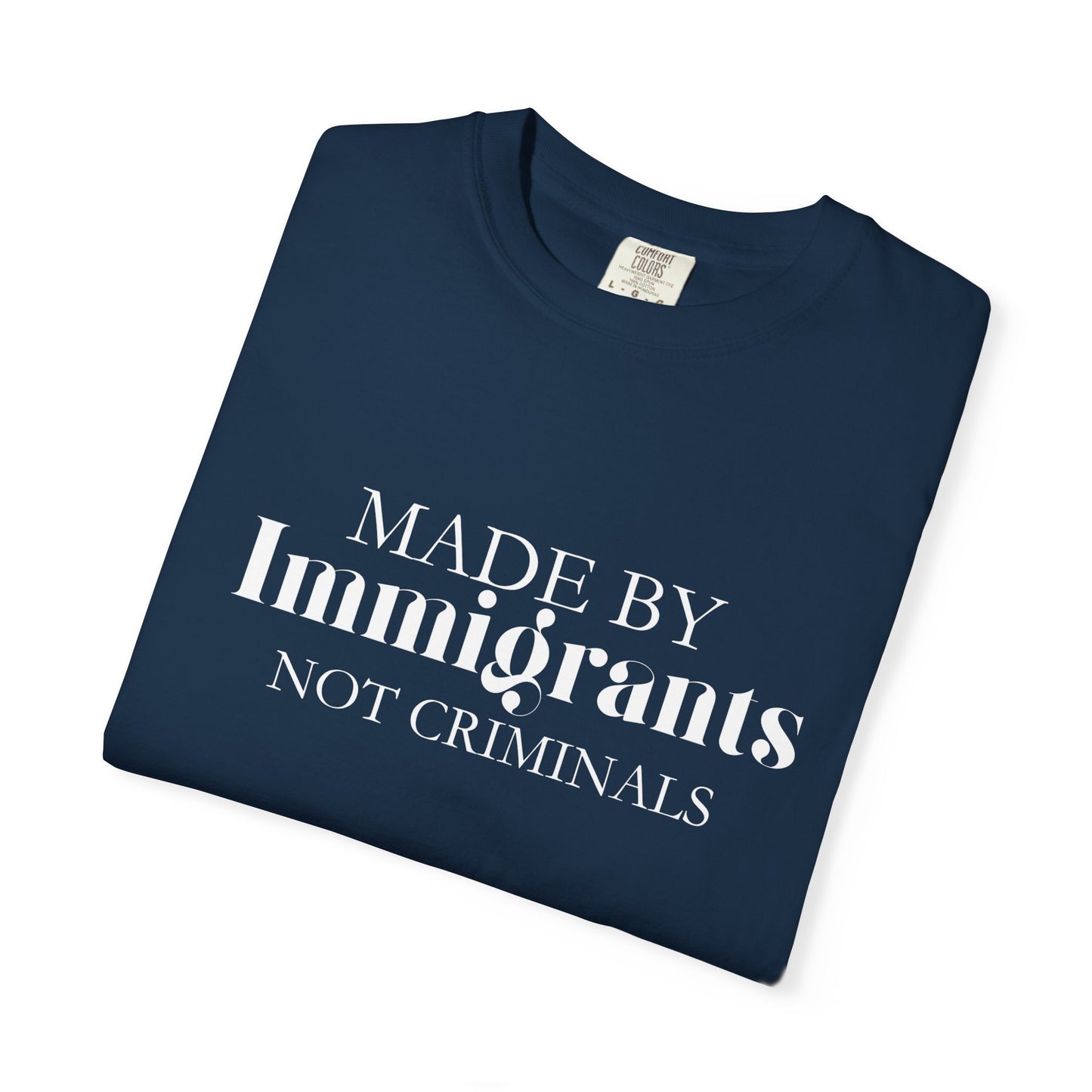 🔥🇺🇸 MADE BY IMMIGRANTS, NOT CRIMINALS ✊🖤 Statement Tee