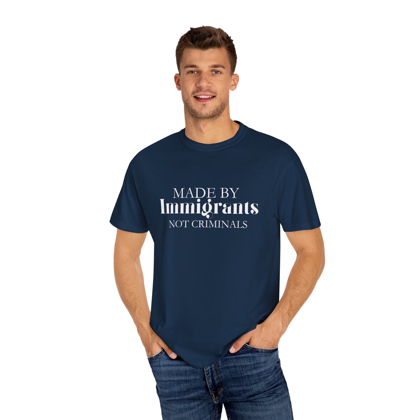 🔥🇺🇸 MADE BY IMMIGRANTS, NOT CRIMINALS ✊🖤 Statement Tee