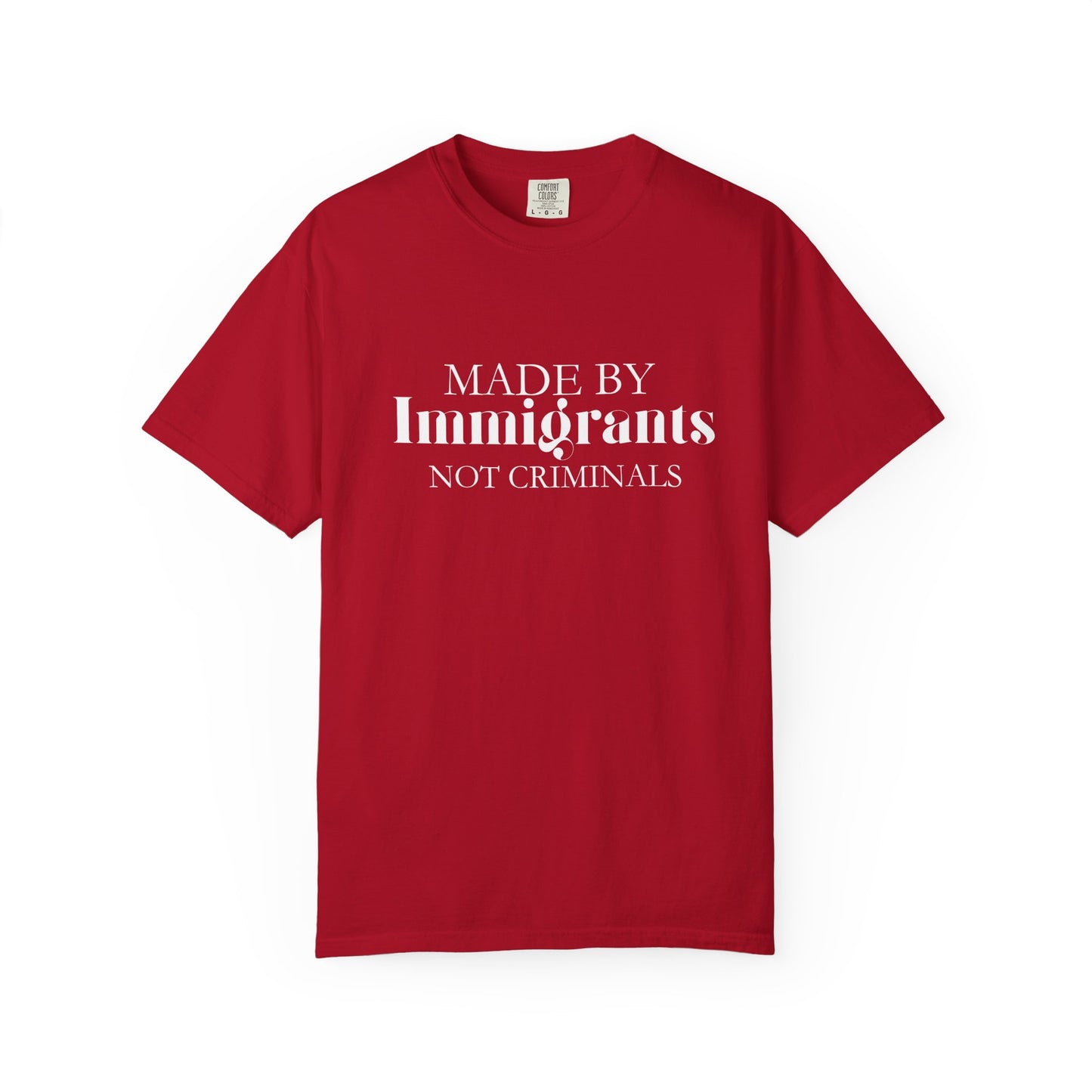 🔥🇺🇸 MADE BY IMMIGRANTS, NOT CRIMINALS ✊🖤 Statement Tee