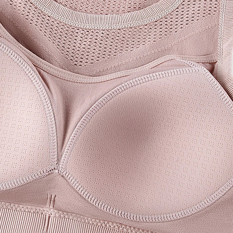 Sports Vest with Integrated Chest Pad for Women, Fixed Shockproof Sports Bra, Back Cut-Out, Fitness Running and Yoga, New