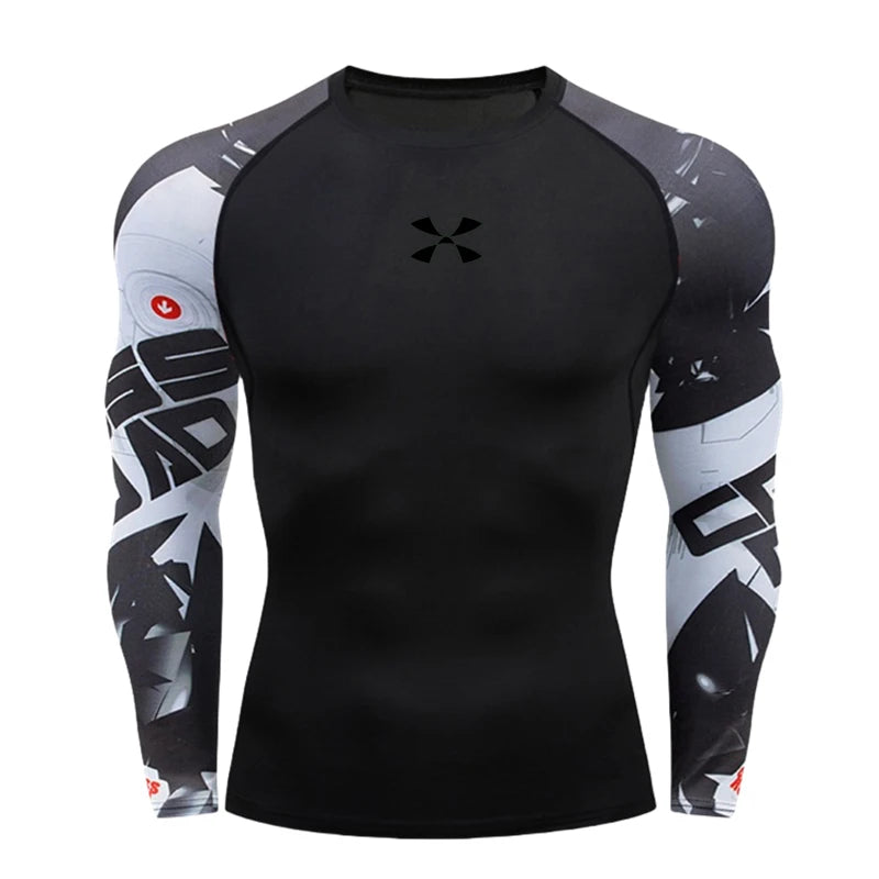 Cody Lundin Men's Compression Gym Wear Swim T Shirt Wholesale Men Gym Wear Slim Fit Rash Guard Compression T Shirt