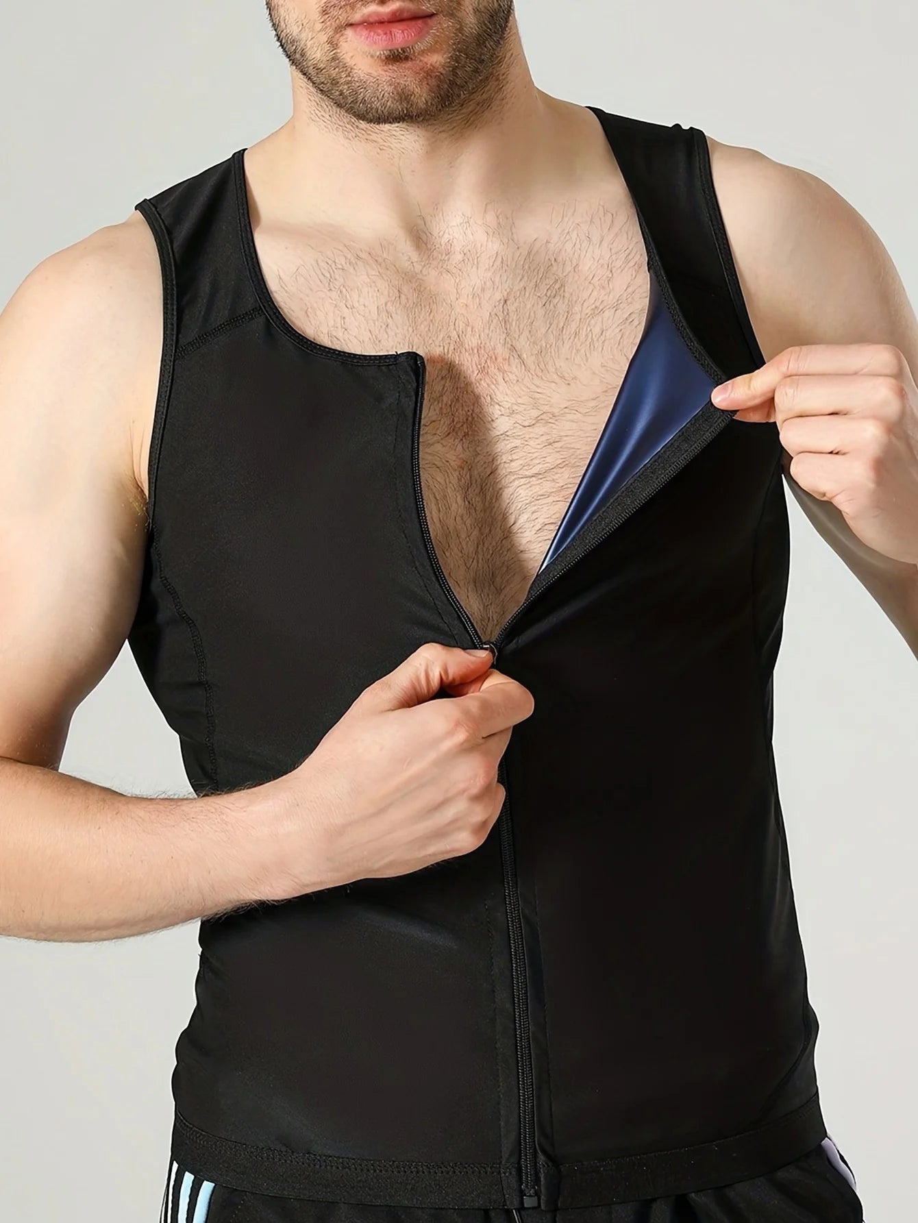 1pcs Sauna Sweat Suits Shirt Vest Waist Trainer for Men Compression Workout Shapewear Excersize Gym Clothes Working Out