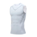 Men's Fitness Clothing Short Sleeve Sleeveless Tight Shirt Running Basketball Training Top Gym Vest Style Lightweight