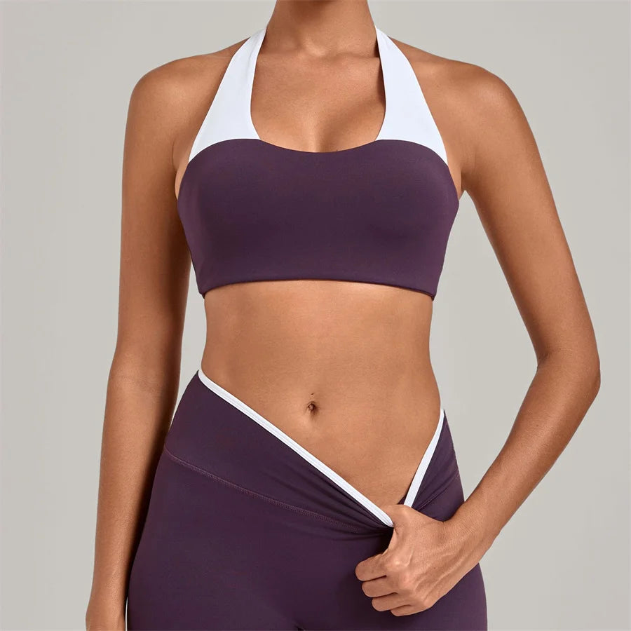 Gym Workout Clothes Women's Sprots Bras Yoga Sportswear Vest Top Fitness Wear Outside Running Open Back Tight Underwear Bra XP58