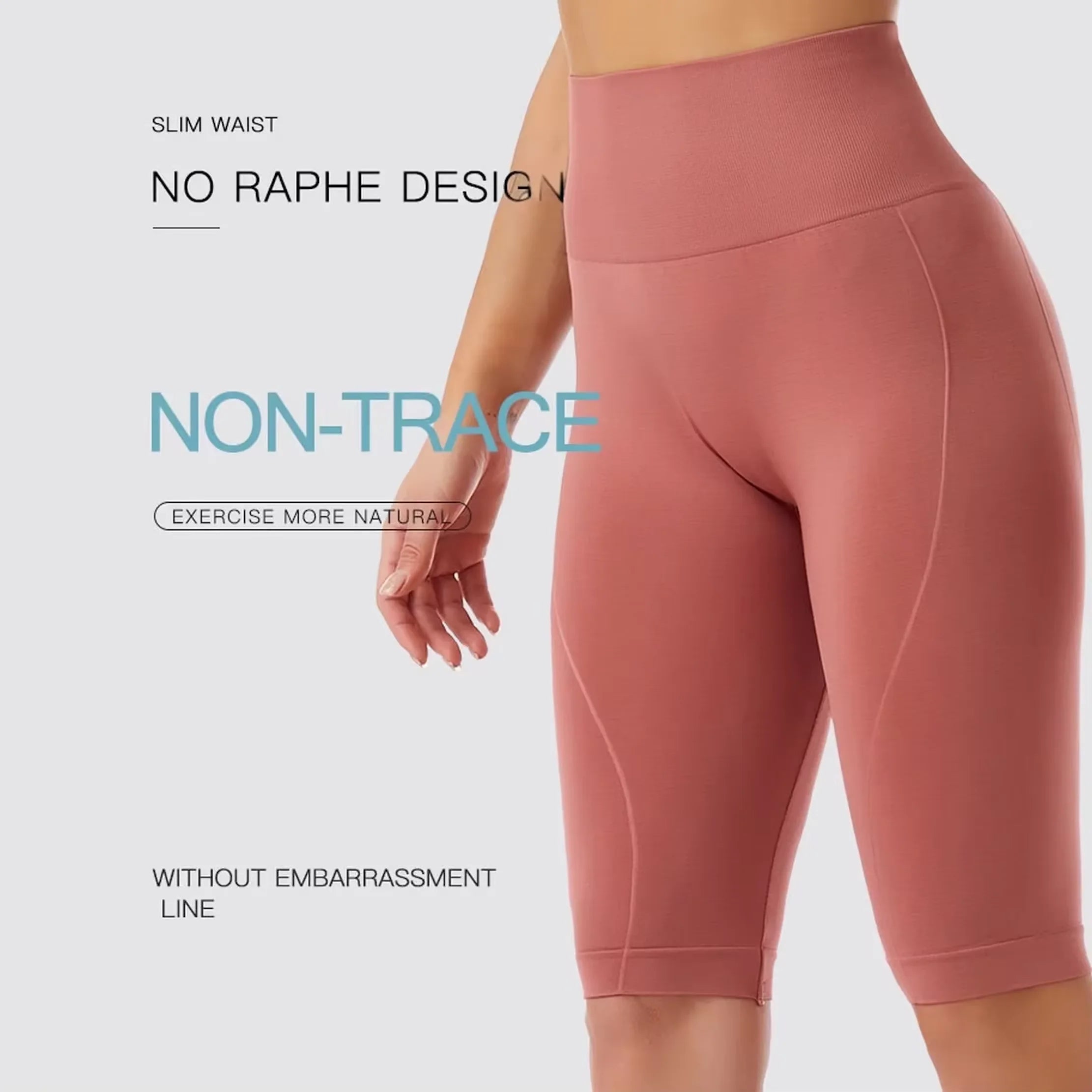 Women Naked Feeling Workout Push Up Leggings Tummy Control Yoga Running Fitness Gym Slim Pants High Waist Sports Biker Shorts