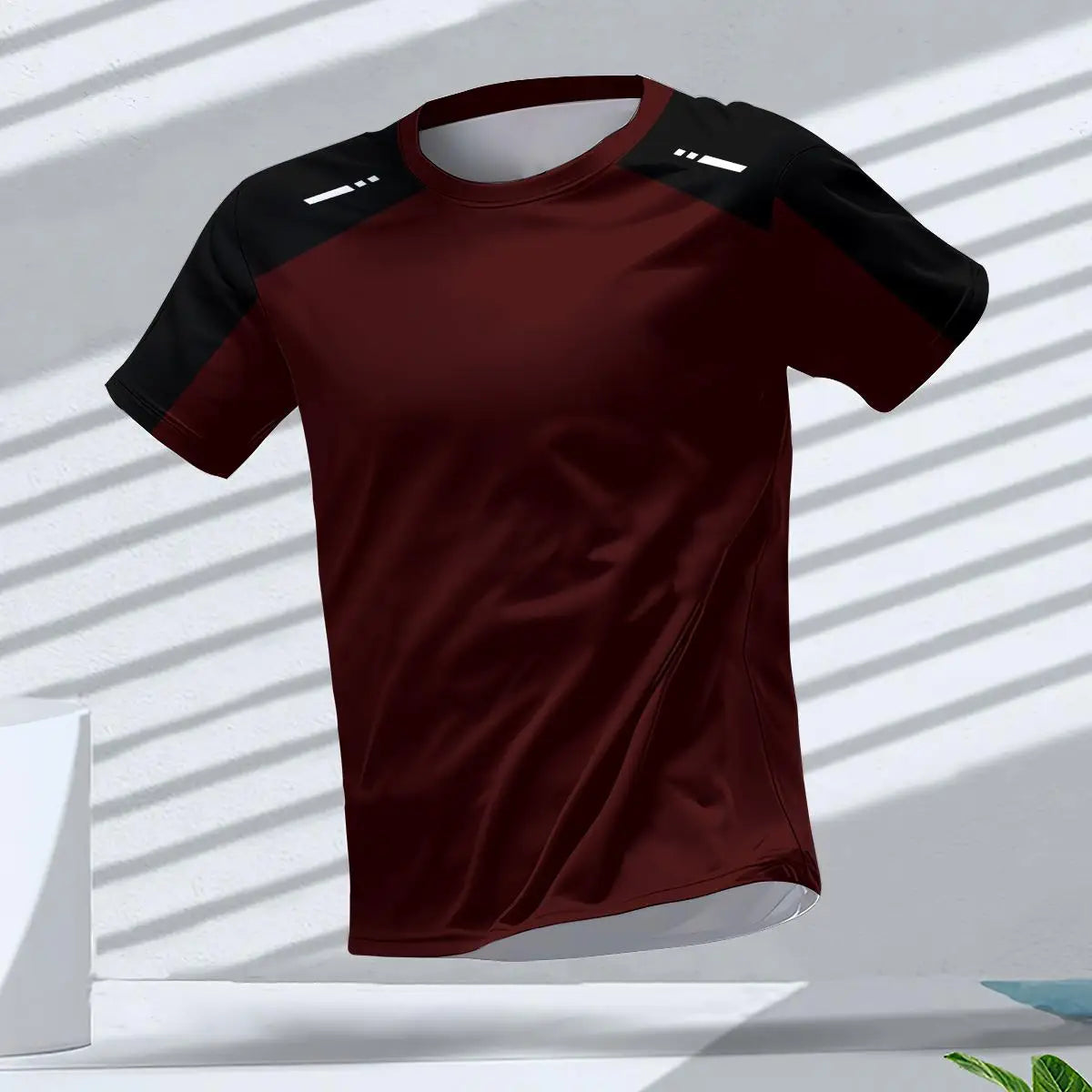 Fashion Breathable Men's Gym T-shirt Top Outdoor Run Sports Tee Quick Dry Fitness Man Clothing Casual Loose Short Sleeve T Shirt