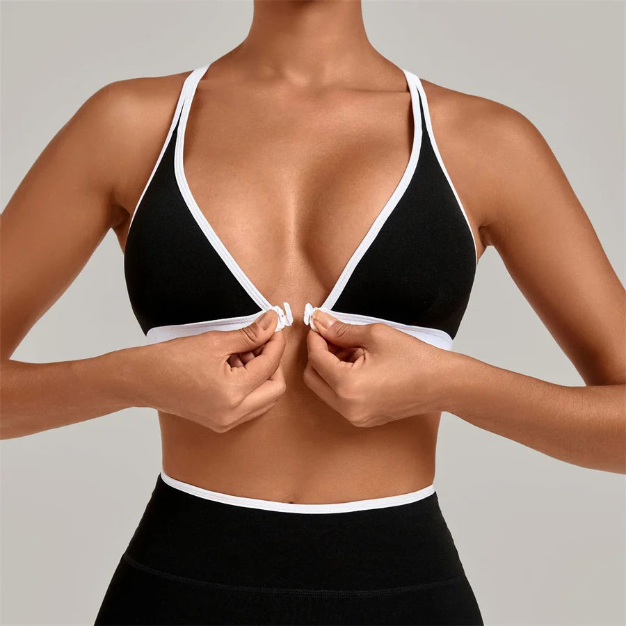 Gym Workout Clothes Women's Sprots Bras Yoga Sportswear Vest Top Fitness Wear Outside Running Open Back Tight Underwear Bra XP58