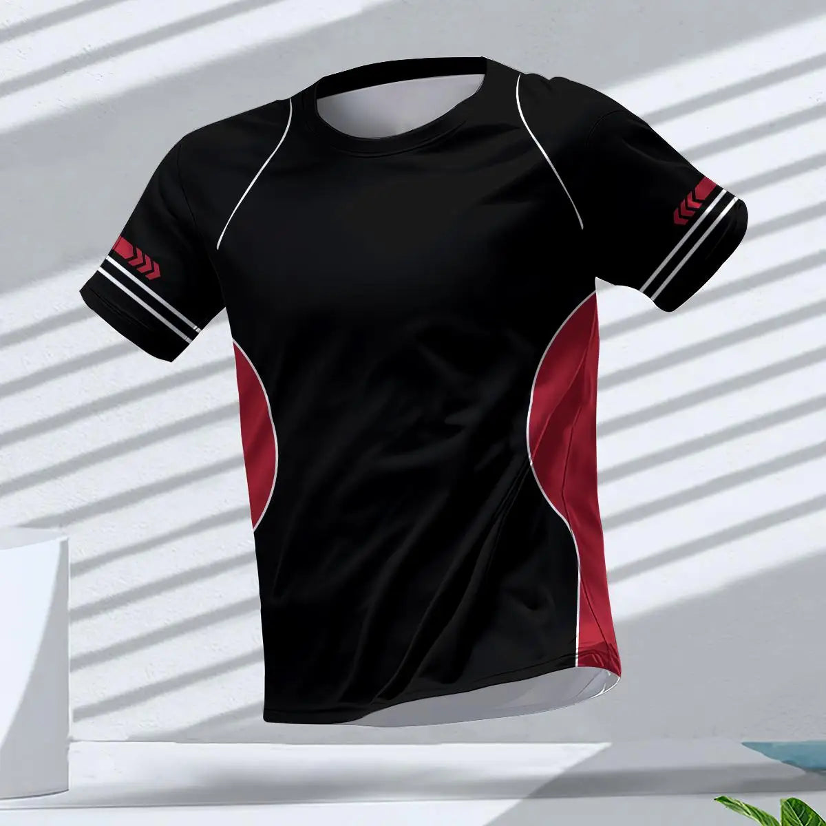 Fashion Breathable Men's Gym T-shirt Top Outdoor Run Sports Tee Quick Dry Fitness Man Clothing Casual Loose Short Sleeve T Shirt
