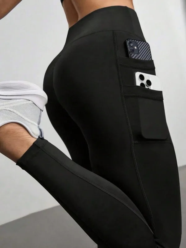 Women's Yoga Pants with Phone Pocket - High Waist Tummy Control Leggings, Non-Squat & Butt Lifting for Workout, Gym & Hiking