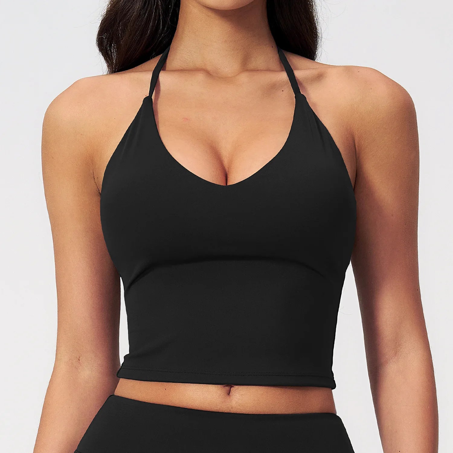 Women's Gym Outfit Women's Sports Vest Slim Fit Gym Clothes With Chest Pads Slimming Yoga Vest Sporty Woman Top Workout Clothing