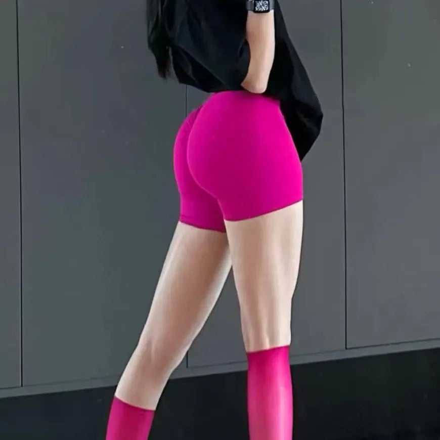 Shorts Women Gym Shorts Low Waist Seamless Yoga Shorts Workout Biker Short Stretch Fitness Short