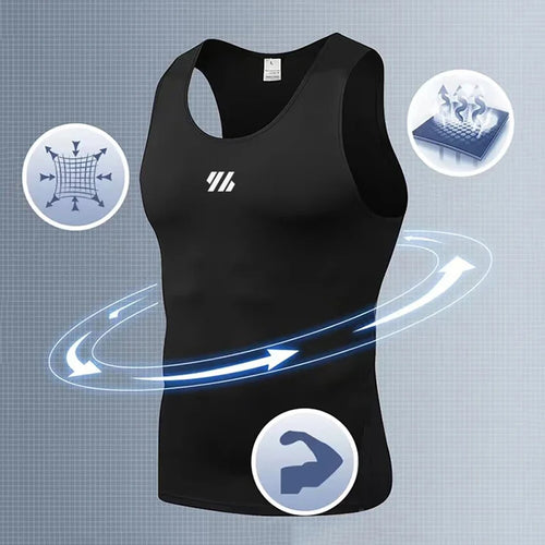 Camiseta Deportiva de Compresión para Hombre – Máximo Rendimiento y Comodidad

Lleva tus entrenamientos al siguiente nivel con esta camiseta deportiva sin mangas de compresión, diseñada para ofrecer un ajuste perfecto, máxima transpirabilidad y total libe