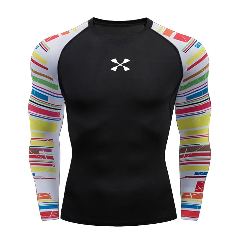 Cody Lundin Men's Compression Gym Wear Swim T Shirt Wholesale Men Gym Wear Slim Fit Rash Guard Compression T Shirt