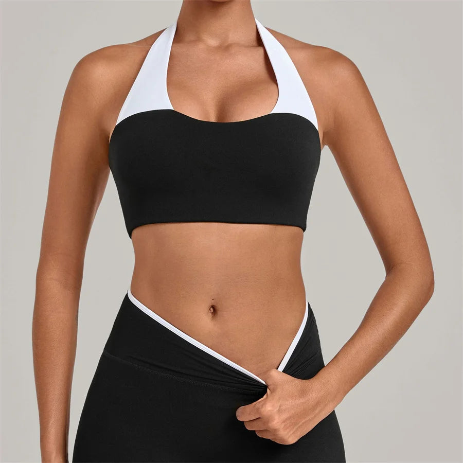 Gym Workout Clothes Women's Sprots Bras Yoga Sportswear Vest Top Fitness Wear Outside Running Open Back Tight Underwear Bra XP58