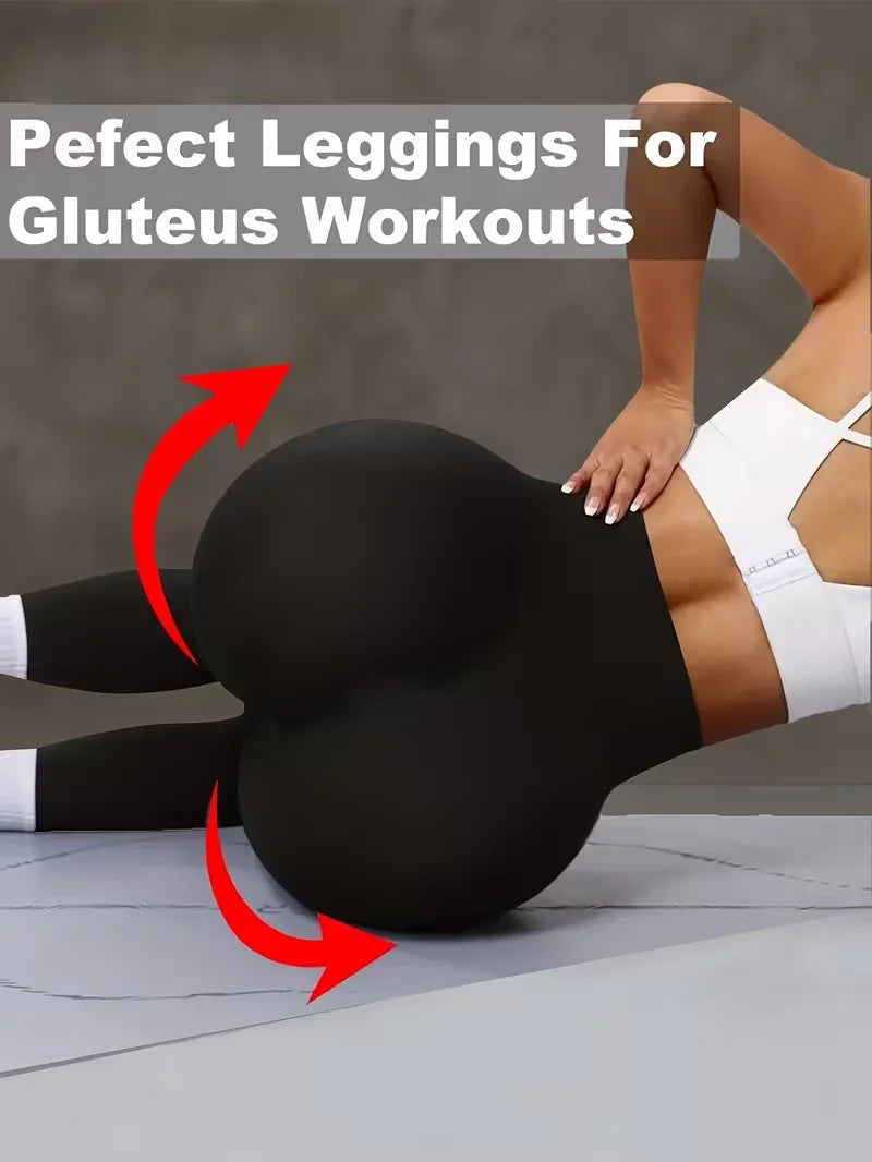 Women's High Waist Yoga Pants, Butt Lifting Wide Waistband Leggings, Adjustable Butt Lift Workout Trousers for Running Gym Fitne