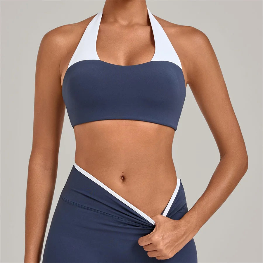 Gym Workout Clothes Women's Sprots Bras Yoga Sportswear Vest Top Fitness Wear Outside Running Open Back Tight Underwear Bra XP58