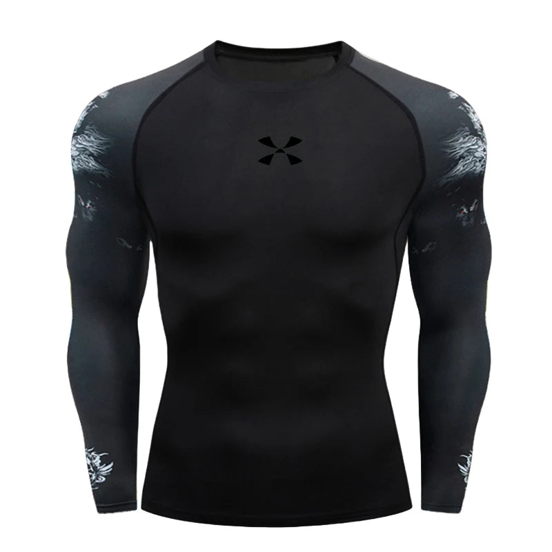 Cody Lundin Men's Compression Gym Wear Swim T Shirt Wholesale Men Gym Wear Slim Fit Rash Guard Compression T Shirt