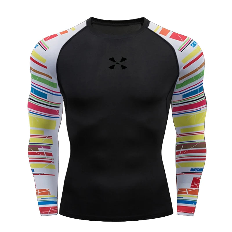 Cody Lundin Men's Compression Gym Wear Swim T Shirt Wholesale Men Gym Wear Slim Fit Rash Guard Compression T Shirt