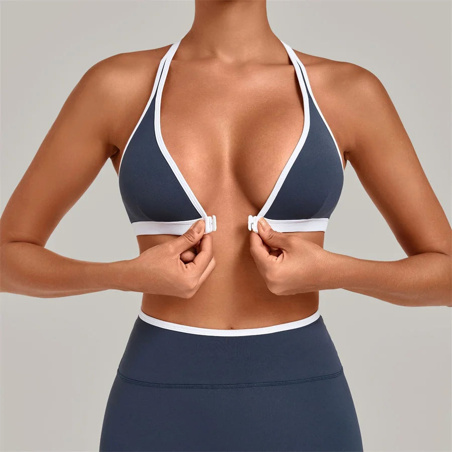 Gym Workout Clothes Women's Sprots Bras Yoga Sportswear Vest Top Fitness Wear Outside Running Open Back Tight Underwear Bra XP58