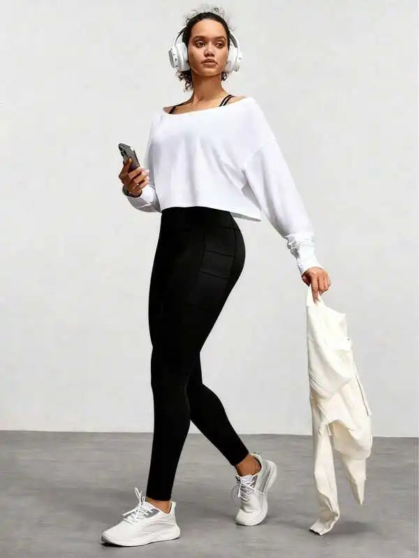 Women's Yoga Pants with Phone Pocket - High Waist Tummy Control Leggings, Non-Squat & Butt Lifting for Workout, Gym & Hiking