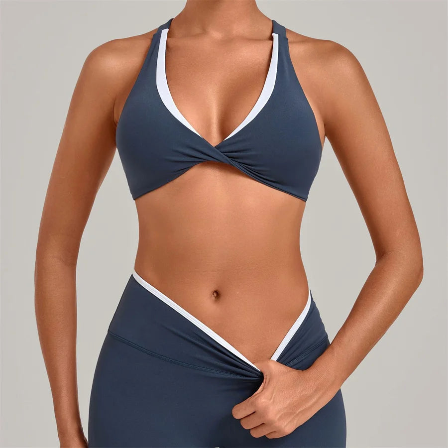Gym Workout Clothes Women's Sprots Bras Yoga Sportswear Vest Top Fitness Wear Outside Running Open Back Tight Underwear Bra XP58