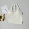 Sports Bra Women's V-neck Halter Neck Beautiful Back Push-up Yoga Vest Gym Top Outer Wear Running Shock-proof Fitness Bra Top