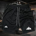 Men Running Shorts 2 in 1 Double-deck Sport Shorts Sportswear Gym Fitness Short Pants Training Jogging Bottom Men's Clothing