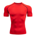 Men's Compression Tshirts Gym Fitness Quick Dry Rash Guard for Summer Athletic Tight Sport Gym Shirts Tops Tees Running Training