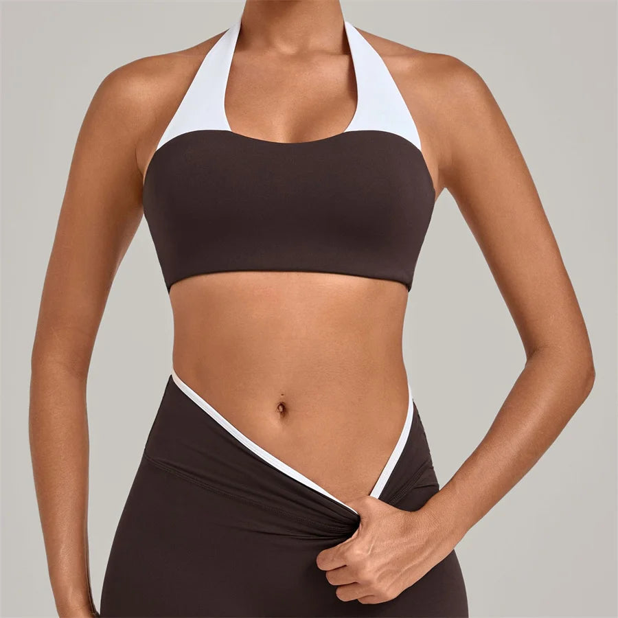 Gym Workout Clothes Women's Sprots Bras Yoga Sportswear Vest Top Fitness Wear Outside Running Open Back Tight Underwear Bra XP58