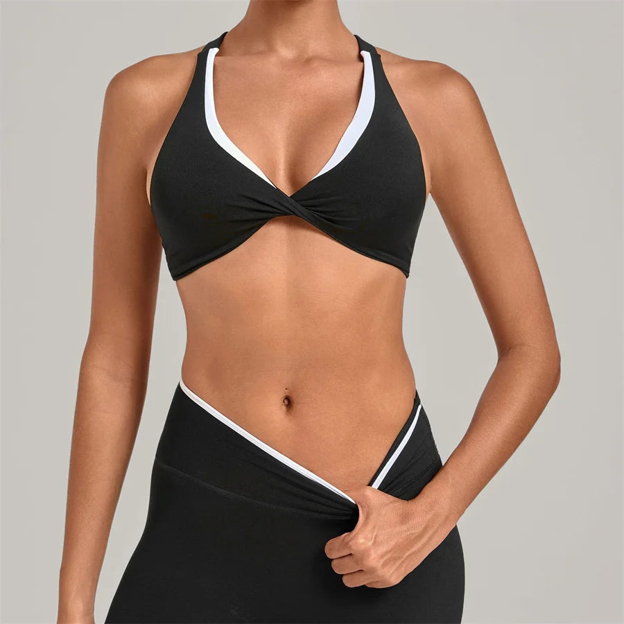 Gym Workout Clothes Women's Sprots Bras Yoga Sportswear Vest Top Fitness Wear Outside Running Open Back Tight Underwear Bra XP58